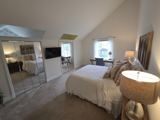 1530 Laurel Oaks Dr, Streamwood, IL 60107 - carpeted bedroom featuring lofted ceiling and a closet