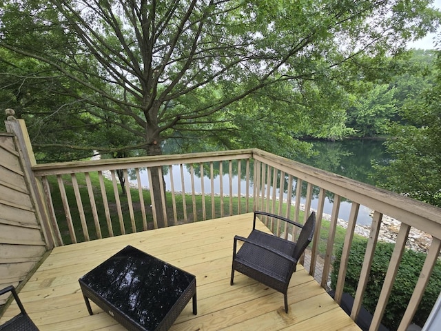 1530 Laurel Oaks Dr, Streamwood, IL 60107 - wooden deck featuring a water view