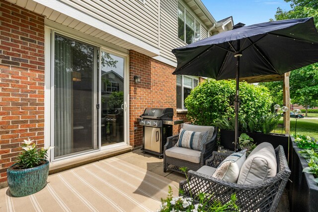 638 Legend Ln, Mchenry, IL 60050 - deck featuring area for grilling and outdoor lounge area