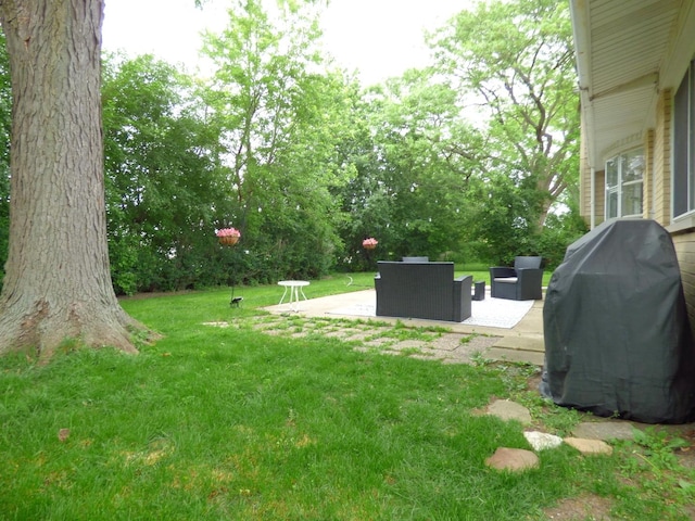1420 E Lake Louise Dr, Palatine, IL 60074 - view of green lawn with a patio area and an outdoor hangout area