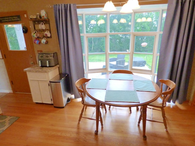 1420 E Lake Louise Dr, Palatine, IL 60074 - dining space with light wood-style floors