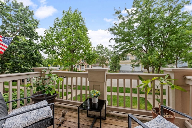 3072 Bridgeham St, Elgin, IL 60124 - view of wooden terrace