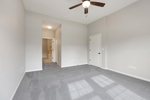 2929 Portage St, Naperville, IL 60564 - empty room with carpet flooring and ceiling fan