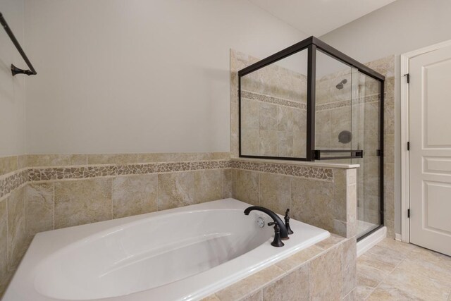 2929 Portage St, Naperville, IL 60564 - bathroom featuring a garden tub and a stall shower