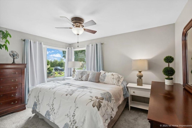 9122 S Avers Ave, Evergreen Park, IL 60805 - carpeted bedroom with ceiling fan