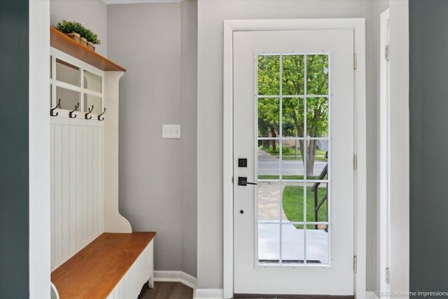 9122 S Avers Ave, Evergreen Park, IL 60805 - mudroom featuring baseboards