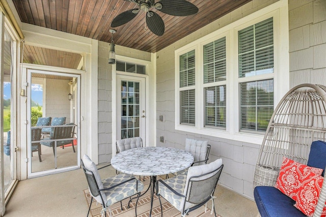 2955 E Stone Creek Blvd, Urbana, IL 61802 - covered porch featuring a ceiling fan