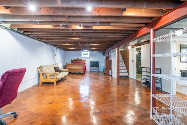 2417 Lyons St, Evanston, IL 60201 - below grade area with stairs