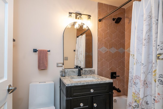 2417 Lyons St, Evanston, IL 60201 - bathroom with vanity and shower / bath combo