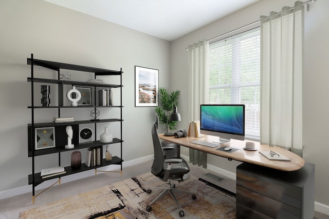 606 Ebony Dr, Oswego, IL 60543 - carpeted office with baseboards