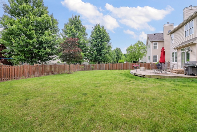 606 Ebony Dr, Oswego, IL 60543 - view of fenced backyard