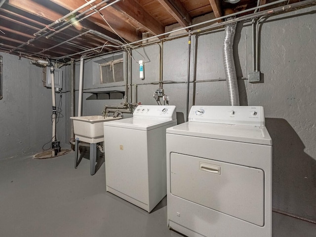 566 Glendale Ave, Wheaton, IL 60137 - laundry room with independent washer and dryer