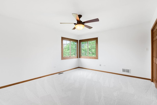 8025 Kirkcaldy Ct, Palos Heights, IL 60463 - empty room featuring light carpet and a ceiling fan