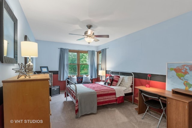 1580 Verde Ln, Mundelein, IL 60060 - carpeted bedroom with an office area and baseboards