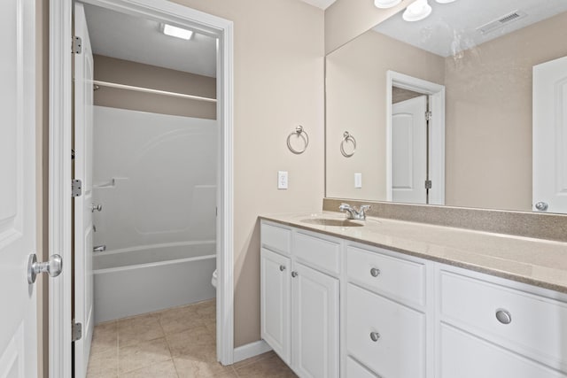 1610 Belclare Rd Unit 0, Normal, IL 61761 - full bathroom with vanity, shower / washtub combination, and tile patterned floors