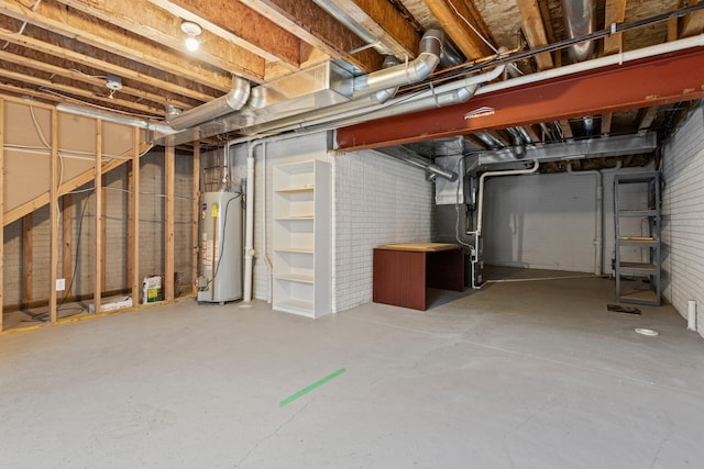 1610 Belclare Rd Unit 0, Normal, IL 61761 - unfinished below grade area featuring gas water heater and heating unit