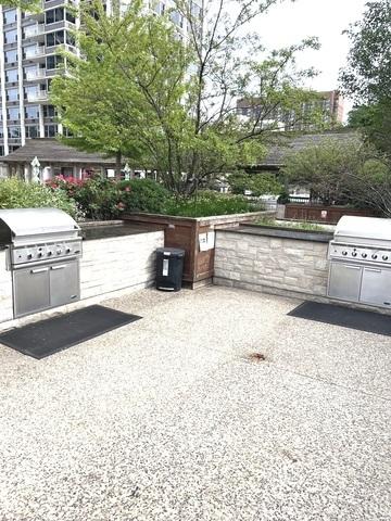 4250 N Marine Dr Unit 2607, Chicago, IL 60613 - view of patio with exterior kitchen
