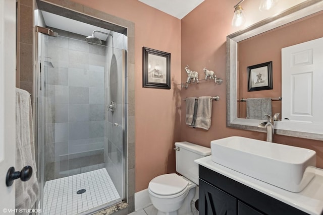 0N480 Winfield Scott Dr, Winfield, IL 60190 - bathroom featuring vanity and a shower stall