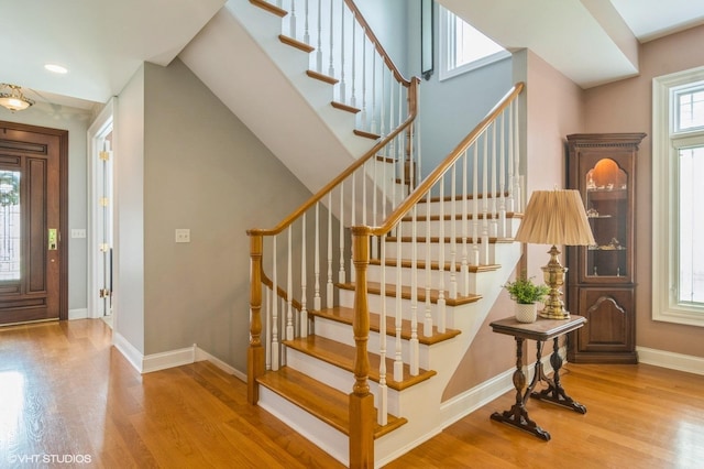 706 French Way Unit 2, Mount Prospect, IL 60056 - staircase with wood finished floors