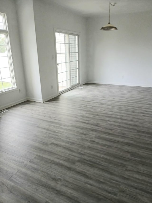 313 Manning Dr, Dekalb, IL 60115 - spare room featuring dark wood finished floors and baseboards