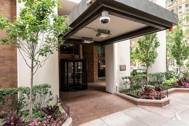 400 E Ohio St Unit 2302, Chicago, IL 60611 - doorway to property featuring brick siding