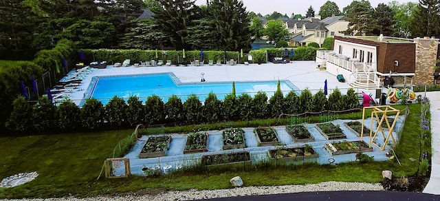 3300 N Carriageway Dr Unit 307, Arlington Heights, IL 60004 - bird's eye view of a pool area