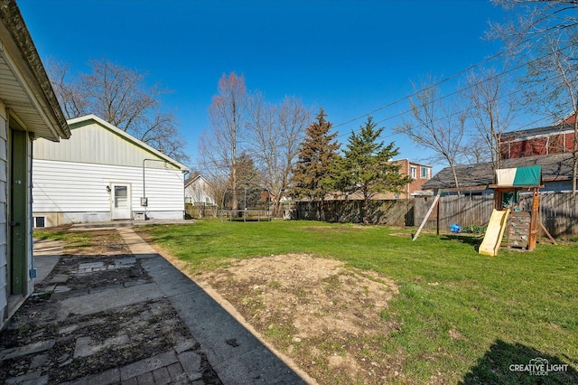 1022 Cora St, Joliet, IL 60435 - fenced backyard featuring a playground