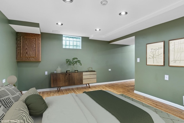 7330 Winthrop Way Unit 2, Downers Grove, IL 60515 - bedroom featuring wood finished floors and recessed lighting