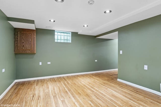 7330 Winthrop Way Unit 2, Downers Grove, IL 60515 - basement with light wood-type flooring and recessed lighting