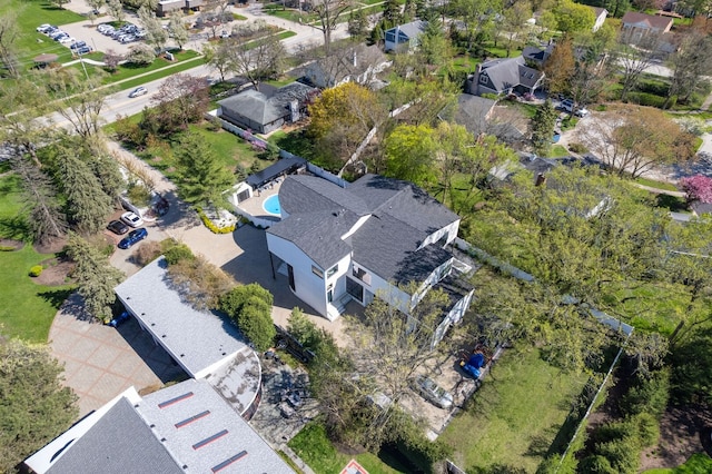 2110 Pfingsten Rd, Northbrook, IL 60062 - aerial overview of property's location with nearby suburban area