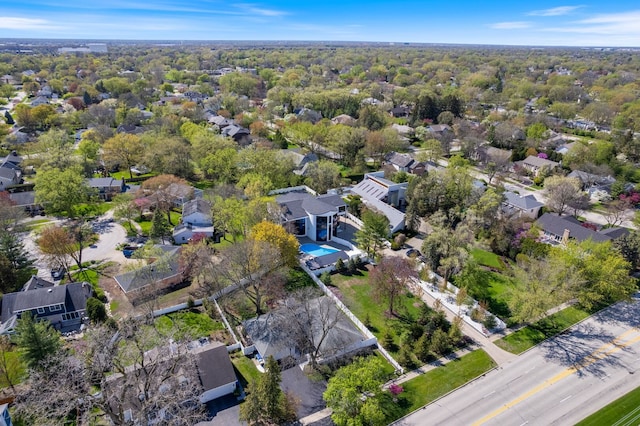 2110 Pfingsten Rd, Northbrook, IL 60062 - aerial view of property and surrounding area featuring nearby suburban area