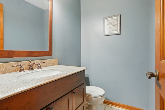 1844 Slippery Rock Rd, Naperville, IL 60565 - half bath featuring vanity and tile patterned floors