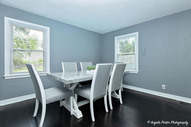482 S Alfred Ave, Elgin, IL 60123 - dining room with dark wood-style floors