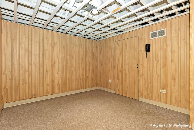 482 S Alfred Ave, Elgin, IL 60123 - spare room with wood walls