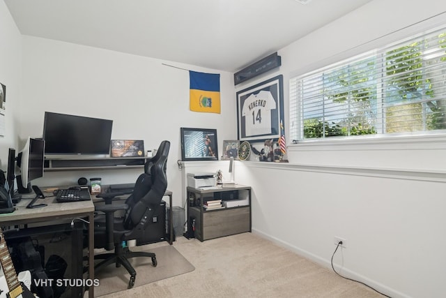 1527 E Arbor Ln, Arlington Heights, IL 60004 - home office with carpet and baseboards