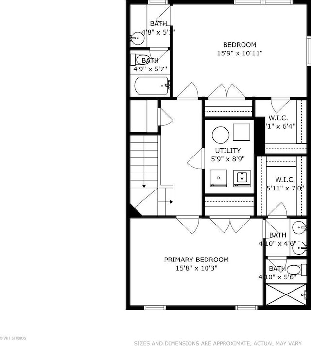 1527 E Arbor Ln, Arlington Heights, IL 60004 - view of floor plan / room layout
