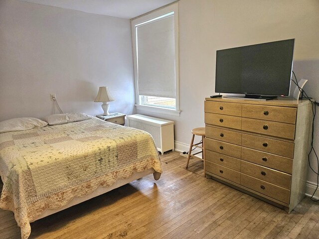 6515 N Maplewood Ave, Chicago, IL 60645 - bedroom with light wood-type flooring and baseboards