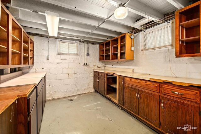 613 Jackson St, Aurora, IL 60505 - basement featuring concrete block wall