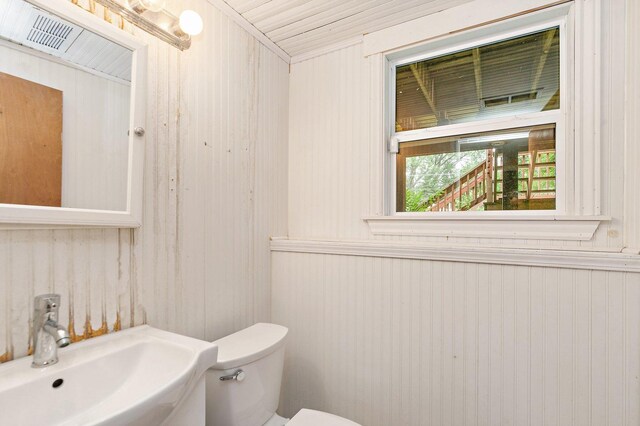 1011 Mark St, South Elgin, IL 60177 - bathroom with wood walls