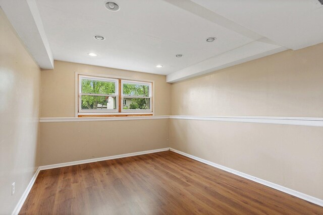 1011 Mark St, South Elgin, IL 60177 - spare room featuring wood finished floors and recessed lighting