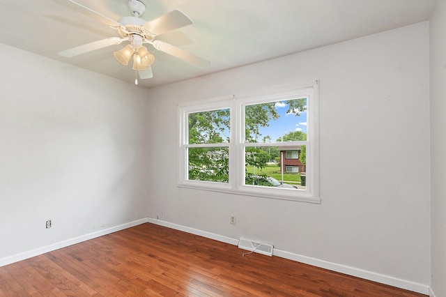 1011 Mark St, South Elgin, IL 60177 - unfurnished room with hardwood / wood-style floors and ceiling fan
