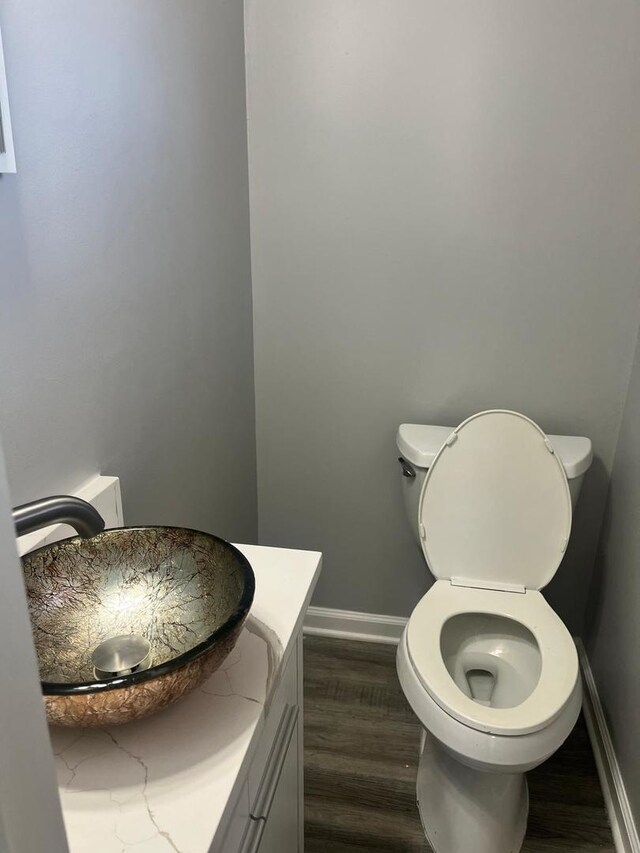 165 Arrowhead Ln, Bolingbrook, IL 60440 - bathroom featuring wood finished floors and vanity