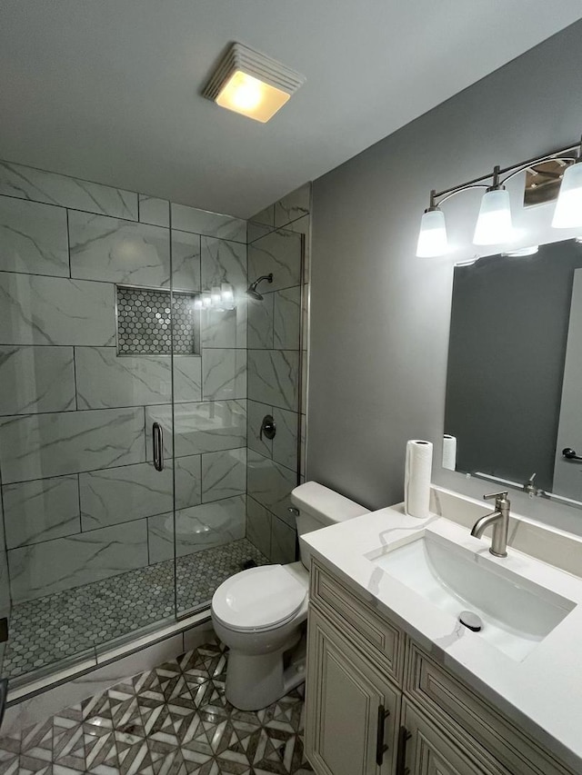 165 Arrowhead Ln, Bolingbrook, IL 60440 - bathroom featuring vanity and a stall shower