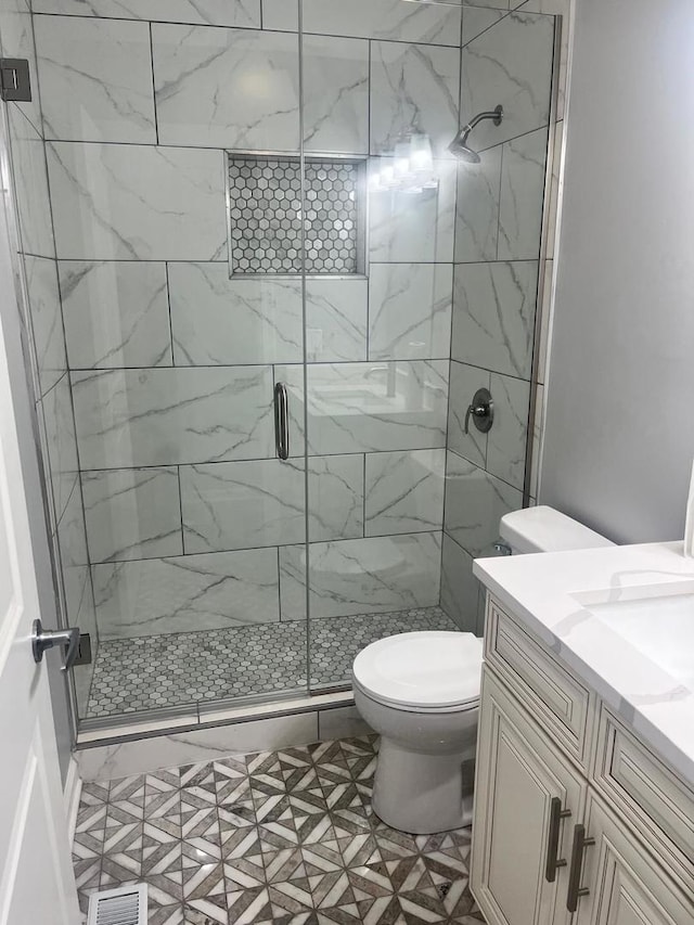 165 Arrowhead Ln, Bolingbrook, IL 60440 - full bathroom featuring vanity and a stall shower