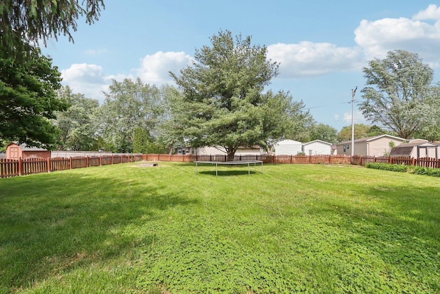 1888 Irene Rd, Sandwich, IL 60548 - fenced backyard with a trampoline