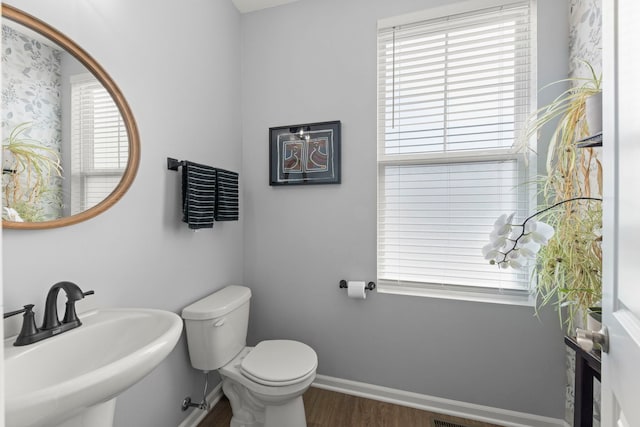 6308 Main St, Woodridge, IL 60517 - bathroom with a sink and wood finished floors