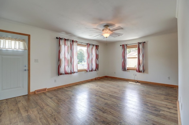 1806 New High St, Rock Falls, IL 61071 - entryway with wood-type flooring and ceiling fan