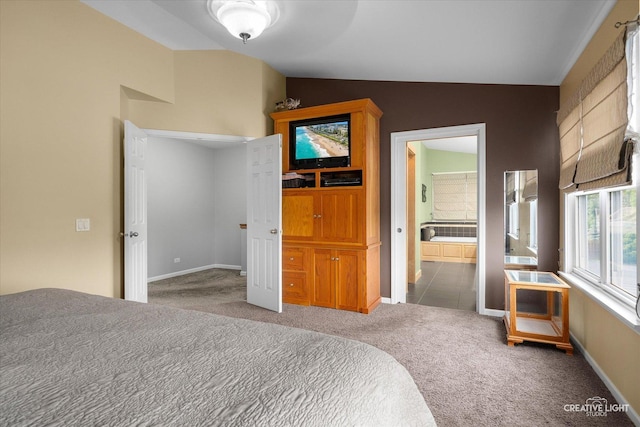 189 Cross St, Sugar Grove, IL 60554 - carpeted bedroom featuring baseboards and ensuite bathroom