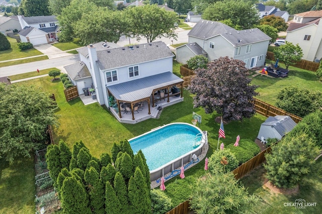 189 Cross St, Sugar Grove, IL 60554 - aerial perspective of suburban area