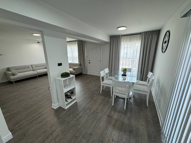 1805 Marquette Ln, Hoffman Estates, IL 60169 - dining space featuring dark wood-style flooring